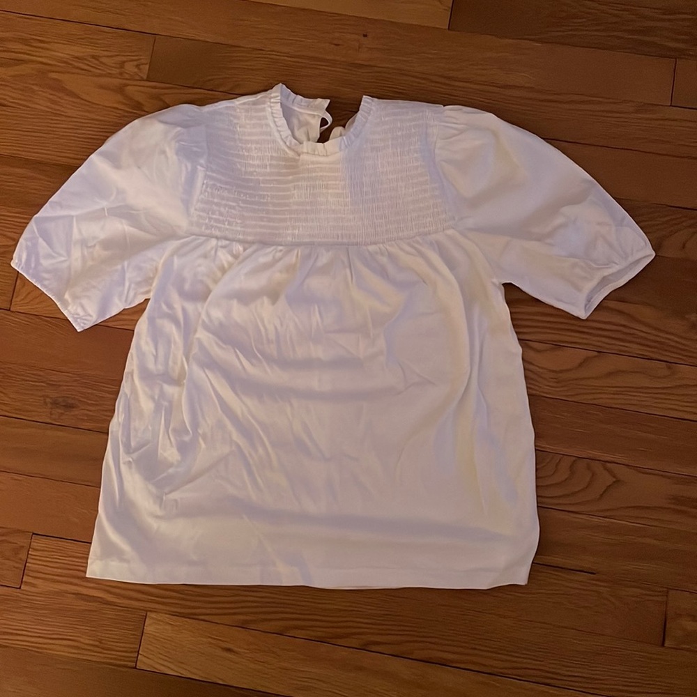 MANGO white blouse top